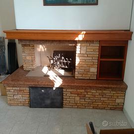 Caminetto a legna completo