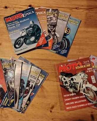 MOTO EPOCA STORICHE LOTTO 19 RIVISTE MENSILI 1995