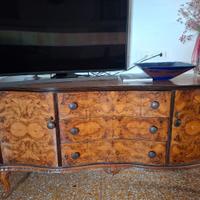 Coppia mobili in legno massello stile Chippendale