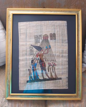 Quadro in foglio di papiro egiziano
