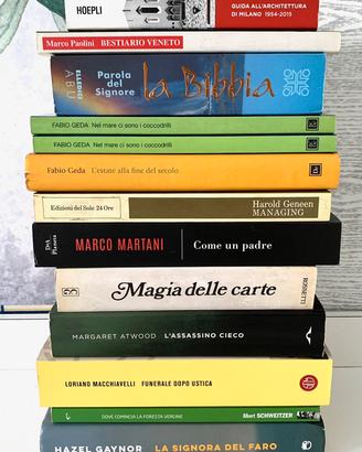 Libri di varie edizioni e tipo