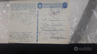 cartolina franchigia militare 