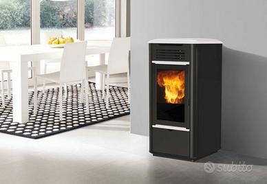 Termostufa pellet EDILKAMIN MITO IDRO Acciaio 13kW