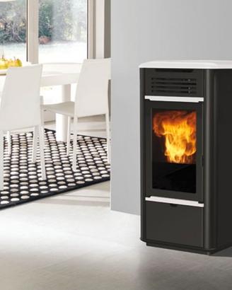 Termostufa pellet EDILKAMIN MITO IDRO Acciaio 13kW