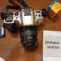 Set: Minolta Dynax 500 Si Macchina Fotografica Zoo