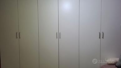 Armadio bianco 6 ante