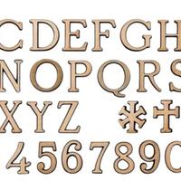 Lettere e numeri  singoli in bronzo cimitero