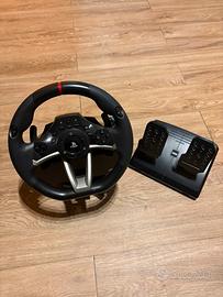 Volante hori per PS4 o PC  + pedaliera e gioco