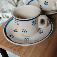 Set Tazzine Caffè Old England Stoneware Ceramica