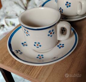 Set Tazzine Caffè Old England Stoneware Ceramica