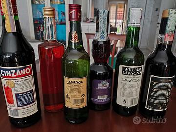 liquori Cinzano scotch whisky  lawson's amaro erbe