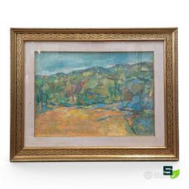 QUADRO PAESAGGIO ASTRATTO - ALDO NERI 1970
