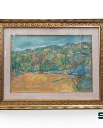 QUADRO PAESAGGIO ASTRATTO - ALDO NERI 1970