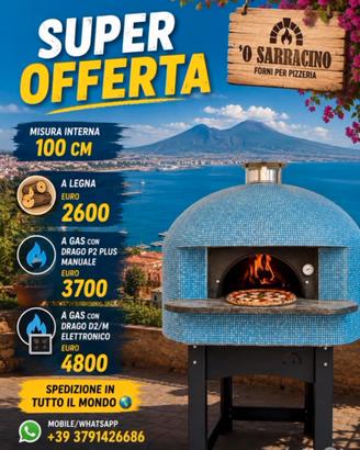 Forno Pizza Napoletano. Legna o gas Drago