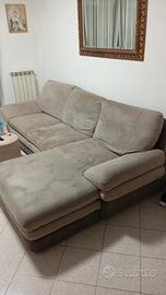 Divano con penisola diventa divano letto