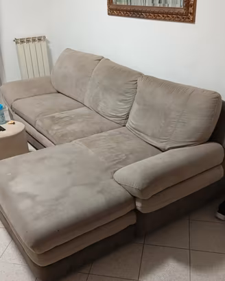 Divano con penisola diventa divano letto