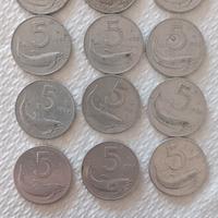 Monete lotto di 5 lire