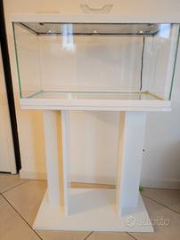 acquario ciano 60l con supporto originale 