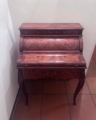 Ribalta/Scrittoio intarsiato in stile francese con