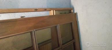 porta a vetri e controtelaio con vetro