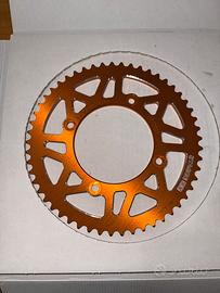 Corona moto 53 denti  arancione