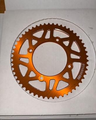 Corona moto 53 denti  arancione
