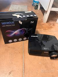VIDEOPROIETTORE WIMIUS LED PROJECTOR T4