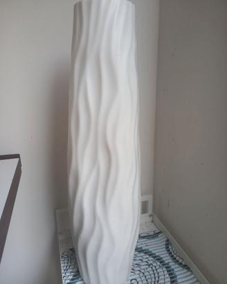 Vaso alto bianco plastica