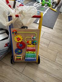 Eurekakids carrello primi passi in legno