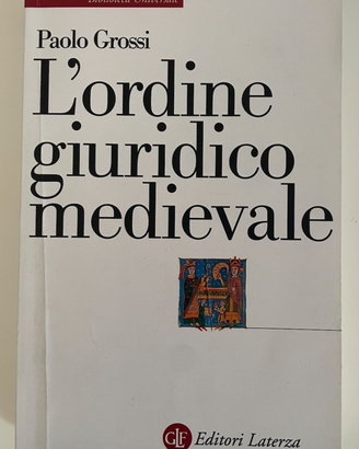Libro "L'ordinamento giuridico medievale"