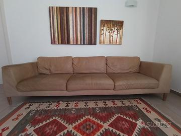 Divano in pelle Pianca – 3 posti XL, 3 metri