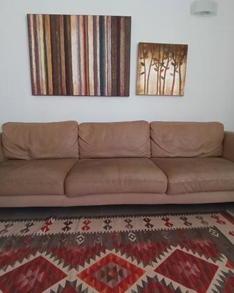 Divano in pelle Pianca – 3 posti XL, 3 metri