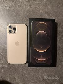 Apple IPhone 12 pro max 128 GB  oro + 3 cover