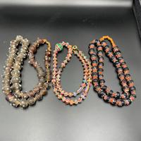 collana di perle di vetro da 3 pezzi,