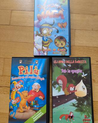 Videocassette cartoni animati 