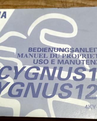 YAMAHA CIGNUS-125/R-4 KYF8189W3-USO E MANUTENZIONE