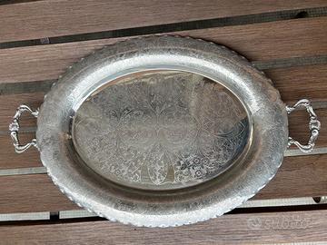 Vassoio placcato in argento inalterabile 1000/1000