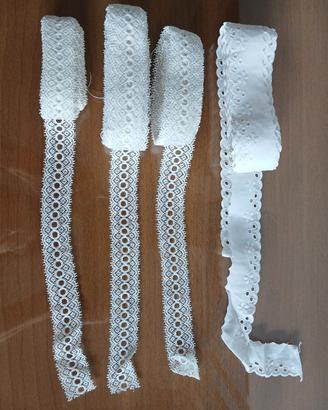 pizzo merletto colore bianco vintage