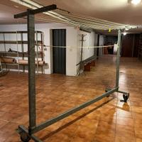 Stenditoio grande con ruote zincato
