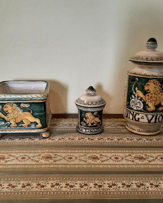 Vasi numerati Castelli/SACA Maiolica Ceramica