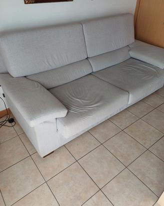 Divano 3 posti grigio chiaro