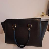 borsa nera elegante similpelle 