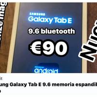 Tab Samsung E 9.6 Nuovo fondo magazzino