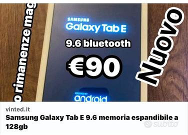 Tab Samsung E 9.6 Nuovo fondo magazzino