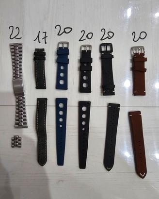 Cinturini orologio stock e fibbie varie