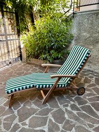 Sdraio da giardino in legno