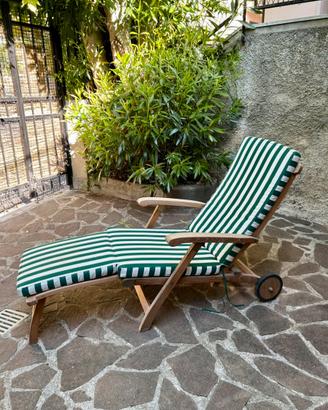 Sdraio da giardino in legno