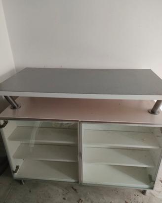 Banco da negozio con espositore 125×65x100