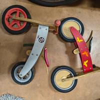 balance bike bici senza pedali legno