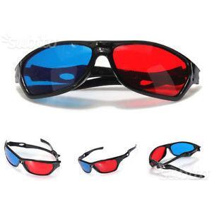 Occhiali virtuali Anaglifici per Film 3D